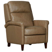 Beige Lotus Cream Manual Recliner by Starlight Canyon Home – Top Grain Leather with Match (X), Beige