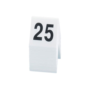 Break Resistant Number Tents by CAL-MIL – Small Signage, Acrylic, White