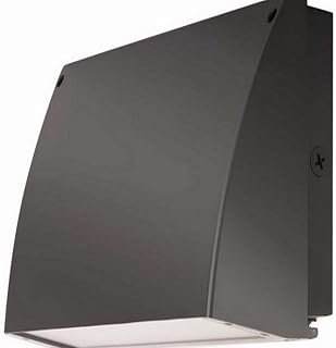 RAB Lighting SLIM57/PC Slim Wallpack, Standard Cutoff, 4312 lm, 57W, 5000 K (Cool) Color, Bronze Finish