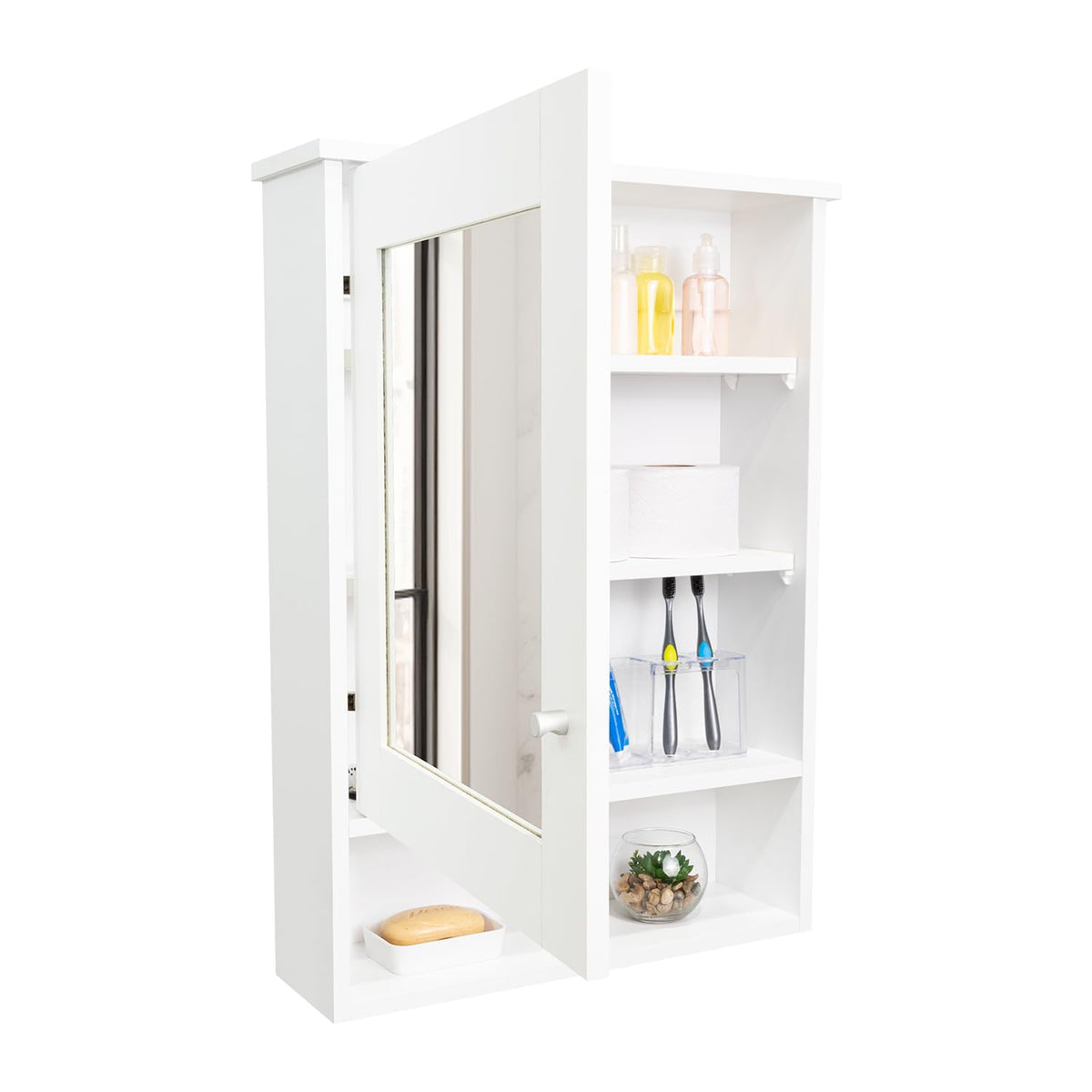 Tuhome White / Modern / 1 Medicine Cabinets