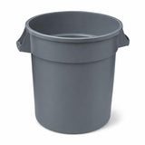 Commercial Trash Can by Glownary – 10 Gallon, 10.0 gallons, Resin, Gray, Model 475tcrnd10gy