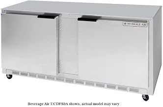 Beverage Air UCFD60AHC-4 Two-Section Undercounter Freezer