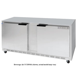 Two-Section Undercounter Freezer by Beverage Air – 17.1 cubic_feet, Model UCFD60AHC-4