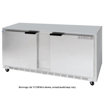 Two-Section Undercounter Freezer by Beverage Air – 17.1 cubic_feet, Model UCFD60AHC-4