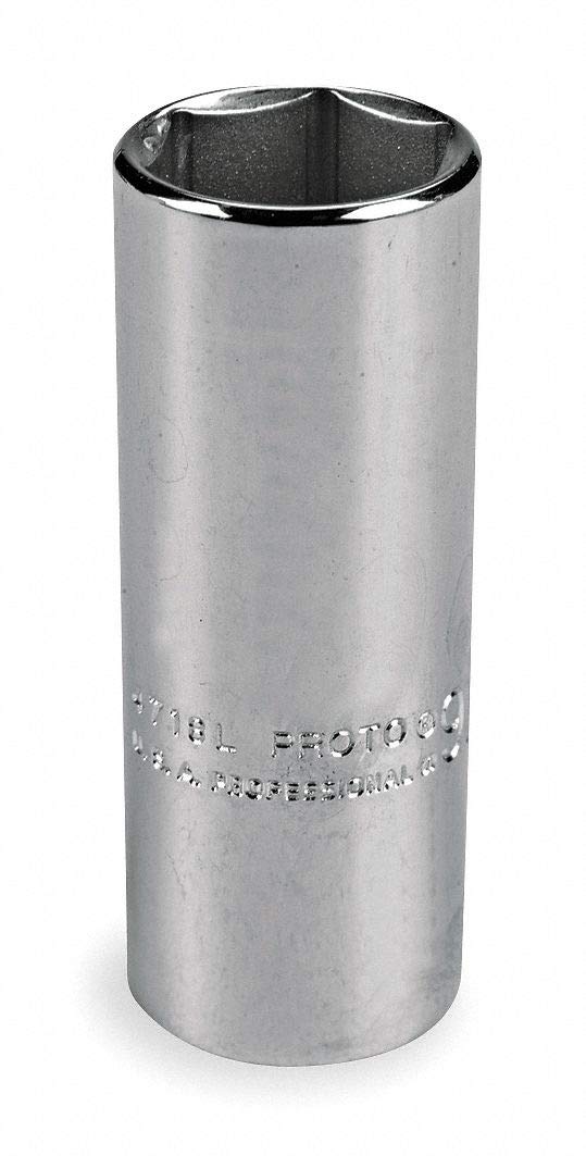 1/4" Drive Deep Socket 3/8" - 6 Point by STANLEY – 3/8", Blend, Multi, Model J4712L