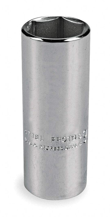 1/4" Drive Deep Socket 3/8" - 6 Point by STANLEY – 3/8", Blend, Multi, Model J4712L