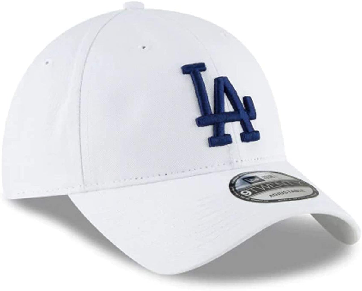 MLB Core Classic 9TWENTY Adjustable Hat Cap One Size Fits All (Los Angeles Dodgers White) by New Era – One Size, Cotton, Los Angeles Dodgers White, Model Mlb 9twenty
