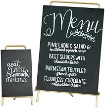 Cal-Mil 3717-811-46 Mid-Century Sign Holder, 13.25" Height, 8.5" Width, 4" Length, Brass