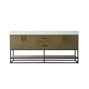 Caroline Bathroom Vanity Chestnut Brown by Lighting Design – Wood, Chestnut Brown, Model VF29272DMCB