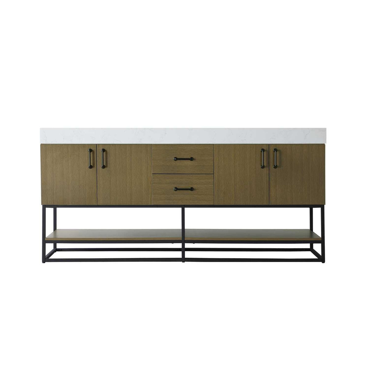 Caroline Bathroom Vanity Chestnut Brown by Lighting Design – Wood, Chestnut Brown, Model VF29272DMCB