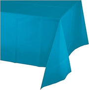 Creative Converting 723131 Plain Turquoise Blue Plastic Tablecloth