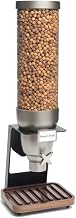 Rosseto EZ529 EZ-SERV Single Container Table-Top Cereal Dispenser with Walnut Tray, 2-Gallon Capacity, 9" Length x 9.27" Width x 28.3" Height