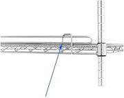 Metro Super Erecta 1 x 30" Chrome Shelf Ledge