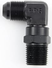 Fragola -8AN x 1/2 NPT 90 Degree Swivel - Black
