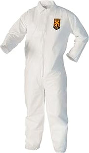 KLEENGUARD A40 Liquid & Particle Protection Coveralls (37694), White, 4XL