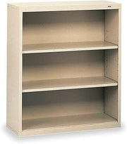 Tennsco 3-Shelf Stationary Bookcase, 40" x34-1/2 Champ/Putty B-42CP - 1 Each