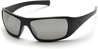 Pyramex SB5670D Goliath Safety Glasses Blk Frame w/Silver Mirror Lens (12 Pair)