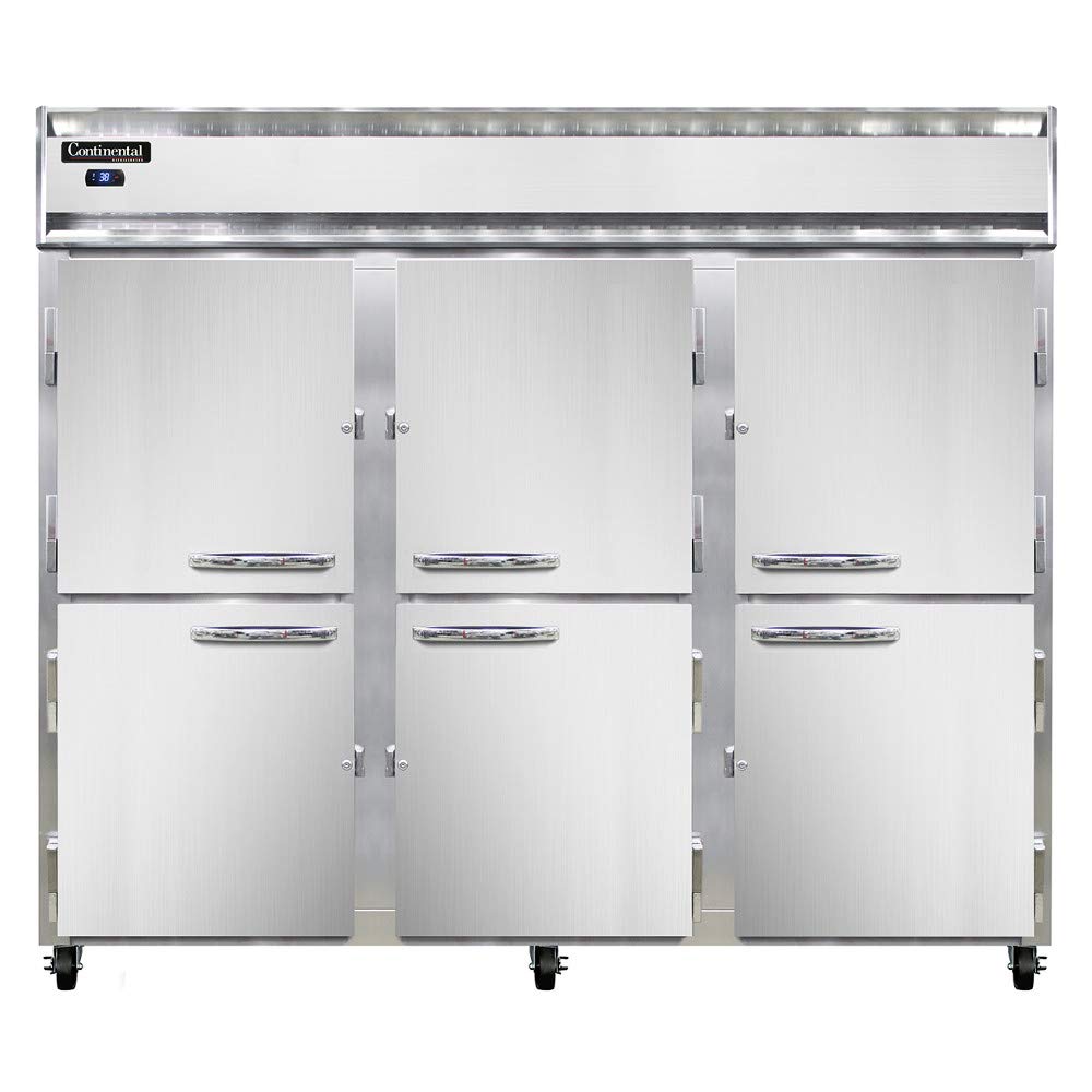 3RE-SS-PT-HD Extra-Wide Three Section Pass-Thru Refrigerator by Continental Refrigerator – Commercial Grade