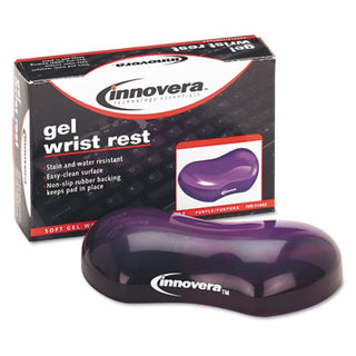 Gel Mouse Wrist Rest by Innovera – 4.75 x 3.12 inches, Gel, Purple, Model IVR51442