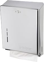 San Jamar T1900XC C-Fold/Multifold Commercial Towel Dispenser, 500 Multifold / 300 C-Fold Towel Capacity, Chrome 14.8" x 11.4" x 4"