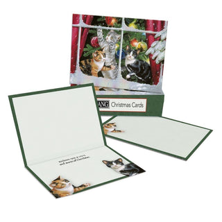 Kitten Christmas by Persis Clayton-Weirs Classic Cards by Lang – 127 mm x 165.1 mm, Paper, Multi, Pack of 12, Model 2004062