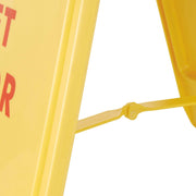 Floor Sign 2 Sided - Caution Wet Floor by Global Industrial – 25"L x 12"W x 1"H, Plastic, Yellow, Model 338*****##*