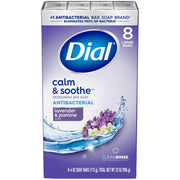 Antibacterial Bar Soap by Dial – 4 Ounce (Pack of 8), Purple, Pack of 8
