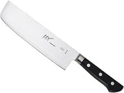Mercer Culinary MX3 Premium San Mai VG-10 Steel Core Blade Nakiri Knife, 185mm 7 Inch,Black