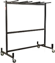 Global Industrial Double Tier Chair and Table Cart, Holds 42 Chairs / 8-10 Tables