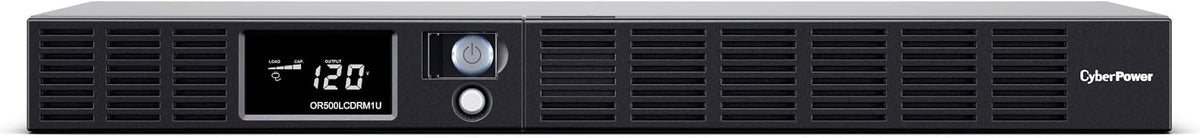 CyberPower OR500LCDRM1U Smart App LCD UPS Battery Backup and Surge Protector, 500VA/300W, 6 Outlets, AVR, 1U Rackmount, UL Certified