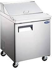 Adcraft GRSL-1D Grista Single-Door Refrigerated Salad/Sandwich Prep Table, Stainless Steel, 115v