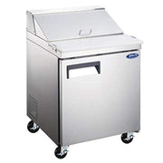 Grista Single-Door Refrigerated Salad/Sandwich Prep Table by Adcraft – 6.0 cubic_feet, Silver, Model GRSL-1D