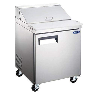 Grista Single-Door Refrigerated Salad/Sandwich Prep Table by Adcraft – 6.0 cubic_feet, Silver, Model GRSL-1D