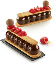 r.l. silikomart Truffle Eclair 75 Silicone Mould with Cookie Cutter