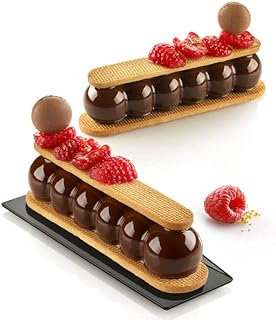 r.l. silikomart Truffle Eclair 75 Silicone Mould with Cookie Cutter