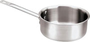 PADERNO World Cuisine Sauce Pan, Tri-Ply, Dia 9 1/4" x H 4 1/8", 5QT