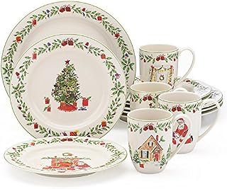 Lenox Holiday Illustrations 12 Pc Dinnerware Set