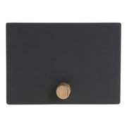 Wooden Peg Sign Matte Black Plastic - 3 1/2 L x 2 1/2 H by HUBERT – Plastic, Black, Pack of 3, Model 41348