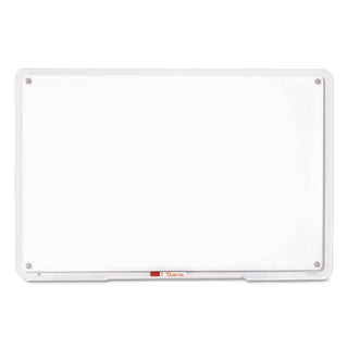 iQTotal Erase Marker Board by Quartet – 9"W x 1"H, Porcelain, Melamine, or Glass, White, Model TM1107