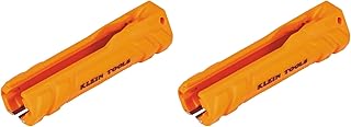 KLEIN TOOLS L1412 5-in-1 Cable Stripping Tool for 12-14 AWG, NM Cable Ripper (12/2 and 14/2 Romex), Magnetic with Wire Looping Hole (Pack of 2)