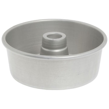 Glazed Alum. #650 Angel Food Tube Cake Pan by Chicago Metallic Bakeware – 7.5 inches, Aluminum, Silver, Model 46505