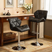 Roundhill Furniture Black / 20.5" W X 20.63" D X 35" - 43.25" H / Contemporary Barstools