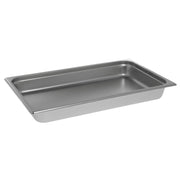 Steam Table Pan Hotel Pan Full Size Stainless Steel - 2 1/2 D by HUBERT – 2.5 inches (depth), 2.5 inches, Stainless Steel, Model AST-2002