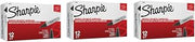Sharpie Chisel Tip Permanent Markers, Black (12 Count) (3 Pack)