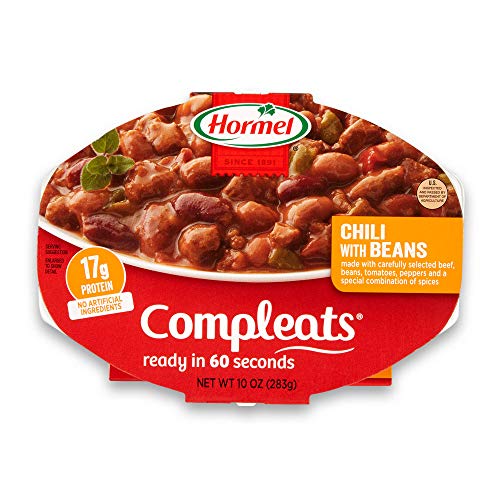 HORMEL COMPLEATS Chili with Bean / 10 Ounce (Pack of 6) / Chili with Beans Chili