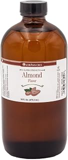 LorAnn Oils Super Strength Almond Flavoring, Concentrated Liquid Extract, Ideal for Baking and Desserts, 16 Oz, Rich Almond Essence for Cakes, Cookies, and Confections, USA Made