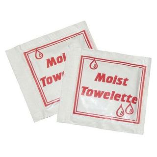 Disco Moist Towelette - 1000 per case. by Disco Automotive – 1000 Count (Pack of 1), White, Pack of 1000