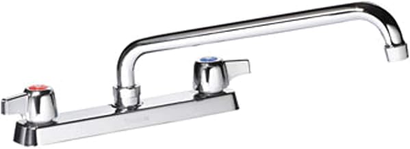 Krowne 13-812L Krowne Silver Series Faucet, Deck Mount, 8" Centers, 12" Swing spout, Quarter-Turn Ceramic Cartridge Valve, Low Lead Compliant‌‍‌‌‌‍‌‌‍‌‌‌‌‍‌‌‌‍‌‌‍‌‌‌‌‍‌‌‍