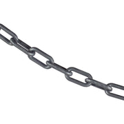 Plastic Barrier Chain Reel by Mr. Chain – 1.5 IN, Plastic, Silver, Model 30008-500