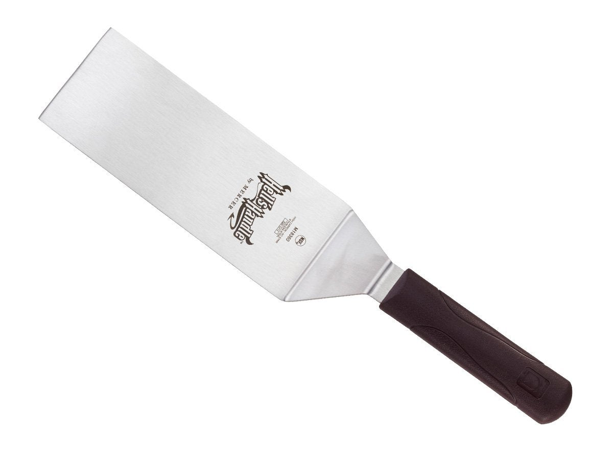 Mercer Culinary Square Edge Turner / 8" X 3" / Hell's Handle Barbecue Turners